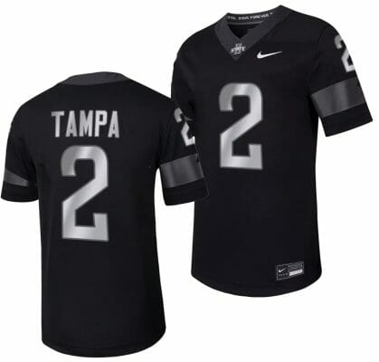 Iowa State Cyclones TJ Tampa Jersey Alternate College Football Black #2