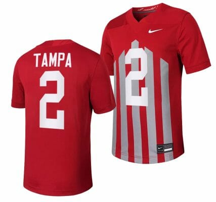 Iowa State Cyclones TJ Tampa Jersey Throwback College Football Game Cardinal #2