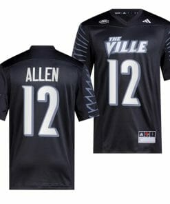 Louisville Cardinals Brady Allen Jersey #12 College Football 2023 Premier Black