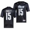 Louisville Cardinals Harrison Bailey Jersey #15 College Football 2023 Premier Black