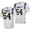 Navy Midshipmen Diego Fagot Jersey #54 College Football 2023 Aer Lingus Classic White Replica