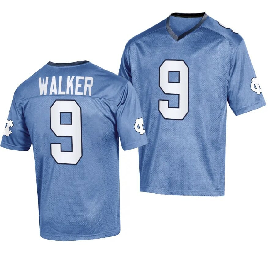 North Carolina Tar Heels Devontez Walker Jersey #9 College Football 2023 Replica Blue 1 North Carolina Tar Heels Devontez Walker Jersey #9 College Football 2023 Replica Blue