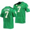Notre Dame Fighting Irish Audric Estime Jersey #7 College Football Kelly Green 2023
