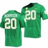 Notre Dame Fighting Irish Benjamin Morrison Jersey #20 College Football Kelly Green 2023