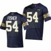 Notre Dame Fighting Irish Blake Fisher Jersey #54 College Football 2023 Aer Lingus Classic Navy