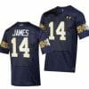Notre Dame Fighting Irish Braylon James Jersey #14 College Football 2023 Aer Lingus Classic Navy