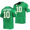 Notre Dame Fighting Irish Sam Hartman Jersey #10 College Football Kelly Green 2023
