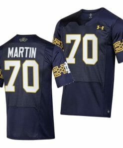 Notre Dame Fighting Irish Zack Martin Jersey #70 College Football 2023 Aer Lingus Classic Navy