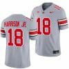 Ohio State Buckeyes #18 Marvin Harrison Jr Jersey Alternate Gray Limited NCAA Football