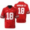Ohio State Buckeyes #18 Marvin Harrison Jr Jersey Red NCAA College Football