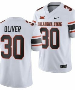 Oklahoma State Cowboys Collin Oliver Jersey #30 College Football 2023 Game White