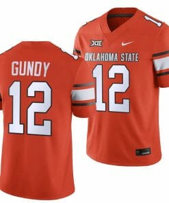 Oklahoma State Cowboys Gunnar Gundy Jersey #12 College Football 2023 Game Orange