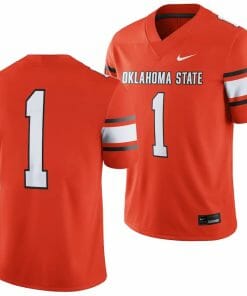 Oklahoma State Cowboys Jersey #1 College Football 2023 Game Orange