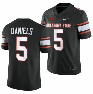 Oklahoma State Cowboys Kendal Daniels Jersey #5 College Football 2023 Game Black