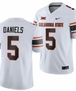 Oklahoma State Cowboys Kendal Daniels Jersey #5 College Football 2023 Game White