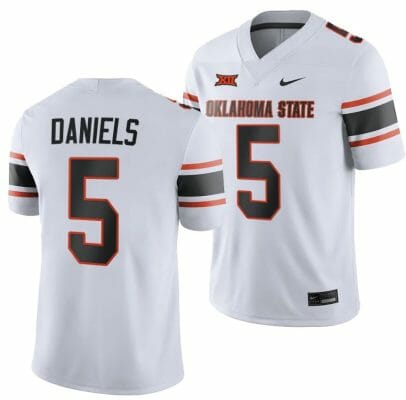 Oklahoma State Cowboys Kendal Daniels Jersey #5 College Football 2023 Game White