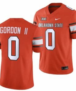 Oklahoma State Cowboys Ollie Gordon II Jersey #0 College Football 2023 Game Orange