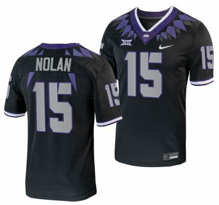 TCU Horned Frogs Chance Nolan Jersey Alternate College Football Black Replica #15