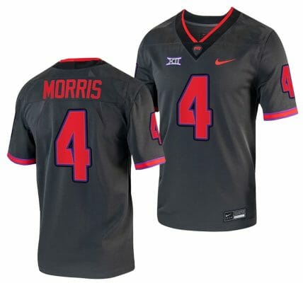 TCU Horned Frogs Chandler Morris Jersey Alternate College Football Grey Replica #4