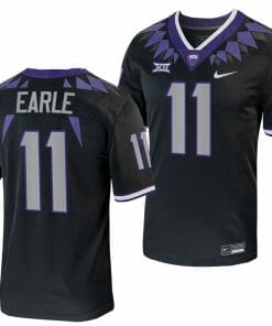 TCU Horned Frogs JoJo Earle Jersey Alternate College Football Black Replica #11