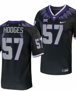 TCU Horned Frogs Johnny Hodges Jersey Alternate College Football Black Replica #57