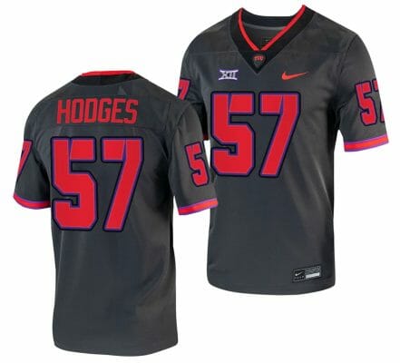 TCU Horned Frogs Johnny Hodges Jersey Alternate College Football Grey Replica #57