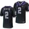 TCU Horned Frogs Josh Newton Jersey Alternate College Football Black Replica #2