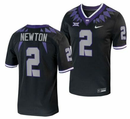 TCU Horned Frogs Josh Newton Jersey Alternate College Football Black Replica #2
