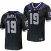 TCU Horned Frogs Shadrach Banks Jersey Alternate College Football Black Replica #19