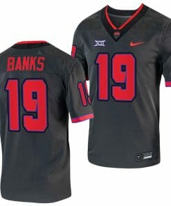 TCU Horned Frogs Shadrach Banks Jersey Alternate College Football Grey Replica #19