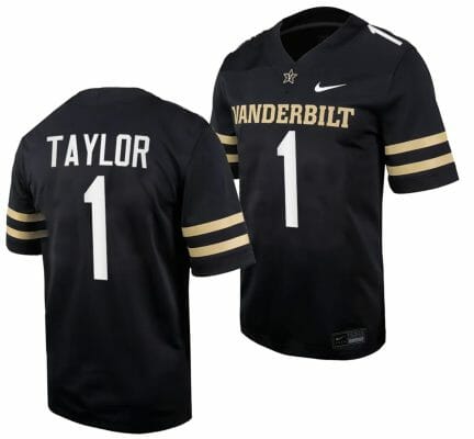 Vanderbilt Commodores CJ Taylor Jersey Home College Football Black #1