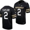 Vanderbilt Commodores Walter Taylor Jersey Home College Football Black #2