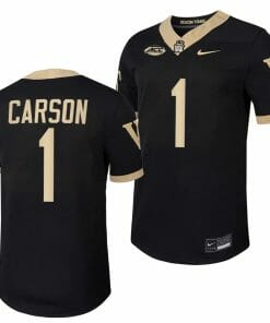 Wake Forest Demon Deacons Caelen Carson Jersey Home College Football Replica Black #1