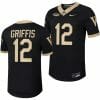 Wake Forest Demon Deacons Mitch Griffis Jersey Home College Football Replica Black #12