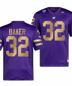 Washington Huskies Budda Baker Jersey #32 College Football Premier Purple
