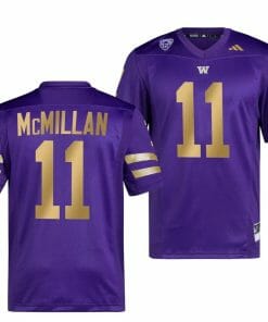 Washington Huskies Jalen McMillan Jersey #11 College Football Premier Purple