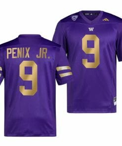 Washington Huskies Michael Penix Jr Jersey #9 College Football Premier Purple