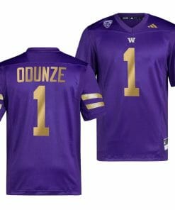 Washington Huskies Rome Odunze Jersey #1 College Football Premier Purple