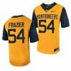 West Virginia Mountaineers Zach Frazier Jersey #54 Football Game Country Roads Gold