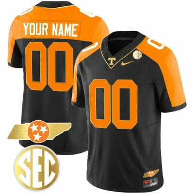 Custom Tennessee Volunteers Jersey Name and Number “Checkerboard” Gold Limited College Football Stitched Black Reverse 8 Custom Tennessee Volunteers Jersey Name and Number “Checkerboard” Gold Limited College Football Stitched Black Reverse