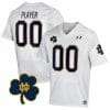 Custom Notre Dame Fighting Irish Jersey Name and Number College Football Johnny Lujack Patch White