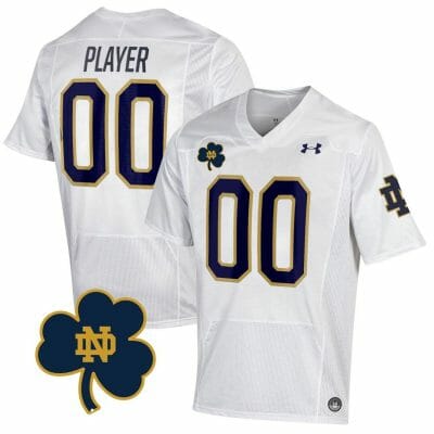 Custom Notre Dame Fighting Irish Jersey Name and Number College Football Johnny Lujack Patch White 10 Custom Notre Dame Fighting Irish Jersey Name and Number College Football Johnny Lujack Patch White