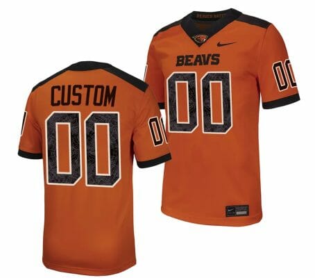Custom Oregon State Beavers Jersey Name and Number College Football Stitched Orange 10 Custom Oregon State Beavers Jersey Name and Number College Football Stitched Orange