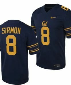 Cal Bears NIL Jackson Sirmon Jersey #8 College Football Game 2023 Black