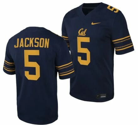 Cal Bears NIL Sam Jackson Jersey #5 College Football Game 2023 Black 10 Cal Bears NIL Sam Jackson Jersey #5 College Football Game 2023 Black
