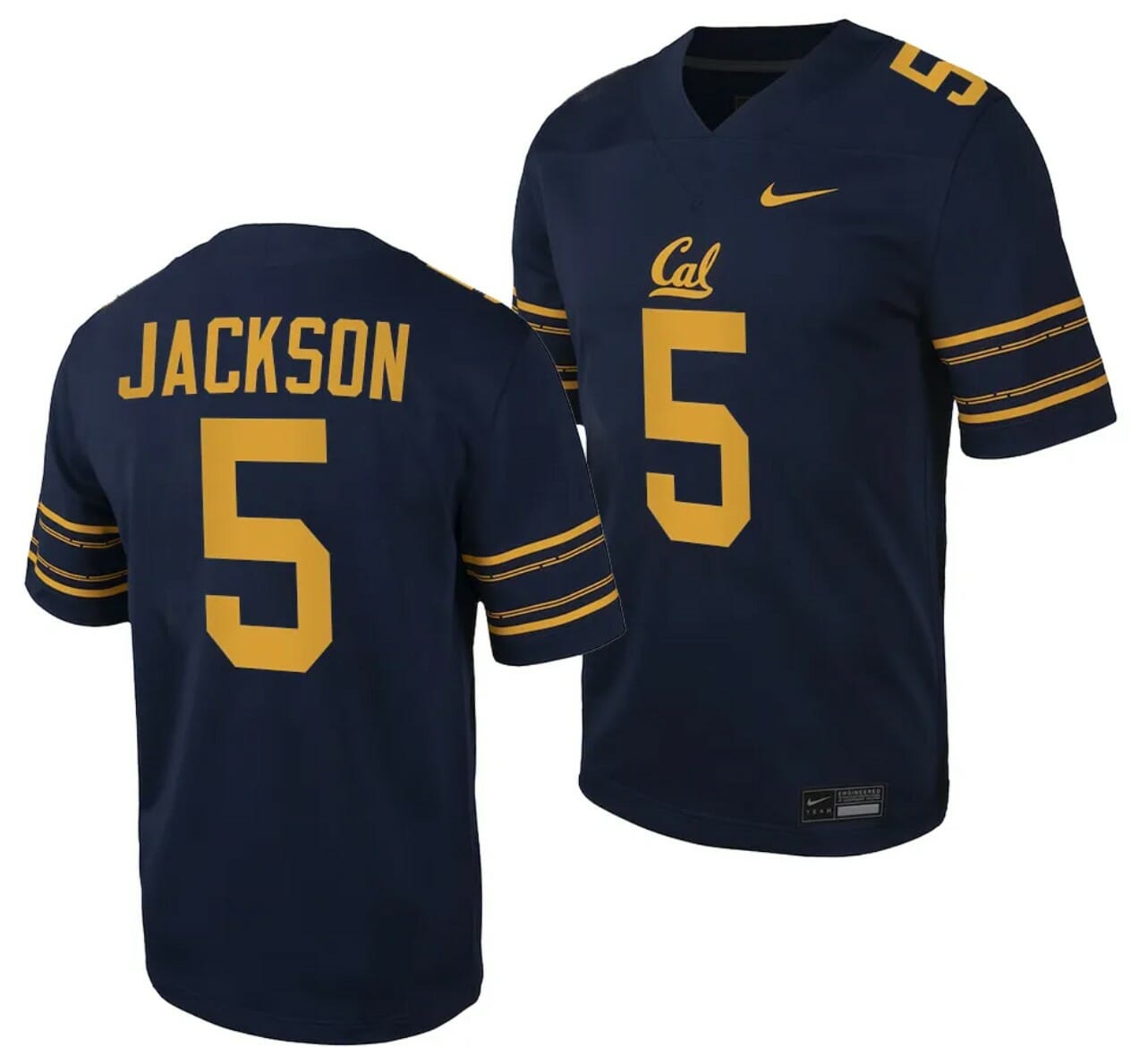 Cal Bears NIL Sam Jackson Jersey #5 College Football Game 2023 Black 1 Cal Bears NIL Sam Jackson Jersey #5 College Football Game 2023 Black