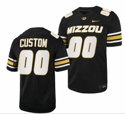 Custom Missouri Tigers Jersey Name and Number NCAA College Football 2023 - Black 10 Custom Missouri Tigers Jersey Name and Number NCAA College Football 2023 - Black