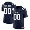 Custom Ole Miss Rebels Jersey Name and Number College Football All Stitched Navy