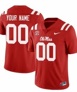 Custom Ole Miss Rebels Jersey Name and Number College Football All Stitched Red