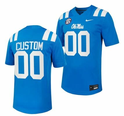 Custom Ole Miss Rebels Jersey Name and Number Untouchable College Football 2023 Powder Blue 10 Custom Ole Miss Rebels Jersey Name and Number Untouchable College Football 2023 Powder Blue